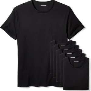 Men's Cotton Crew Neck T-Shirts – Versatile Soft Basics (Pack of 6)