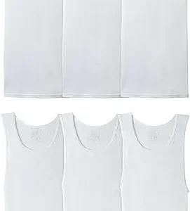 Fruit of the Loom Men's Sleeveless Tag Free Moisture Wicking Tank A-Shirt